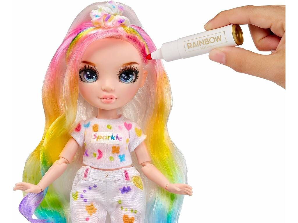 Rainbow High Color & Create Bambola Occhi Blu MGA 594123