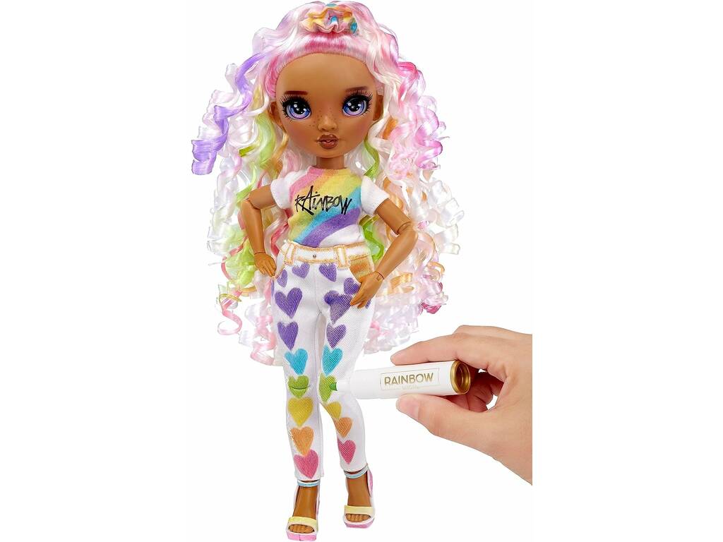 Rainbow High Color & Create Bambola Occhi Viola MGA 594147
