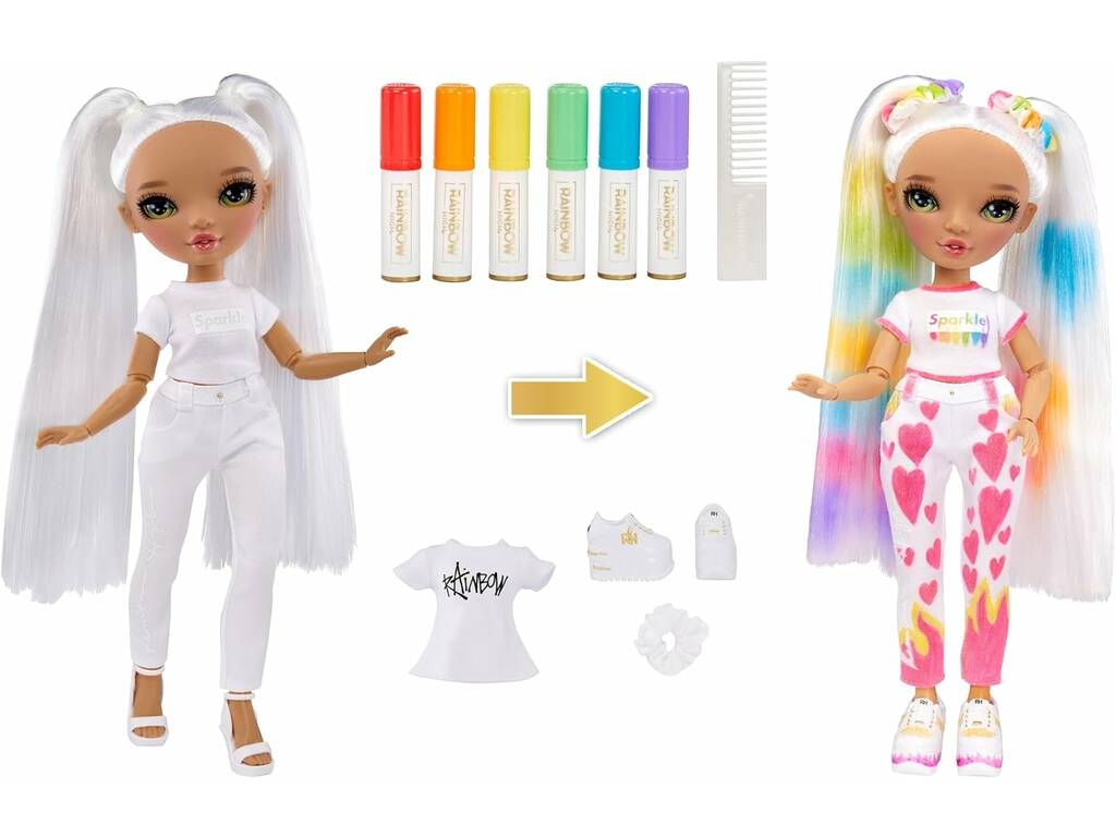 Rainbow High Color & Create Bambola Occhi Verdi MGA 500407