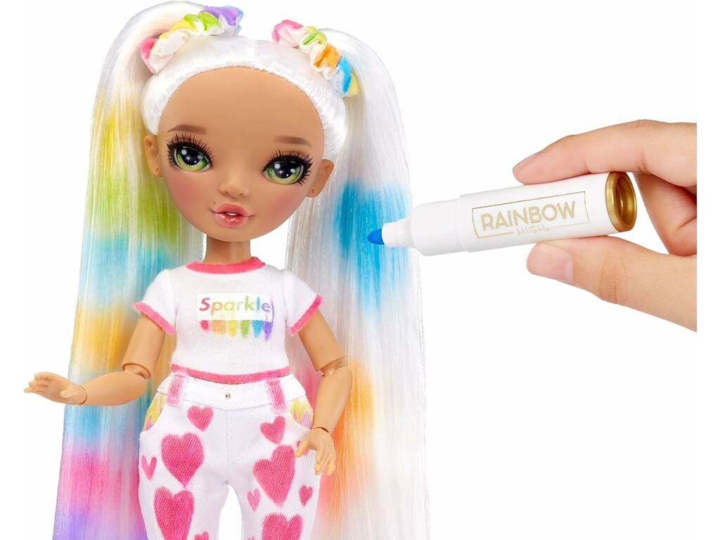 Rainbow High Color & Create Bambola Occhi Verdi MGA 500407