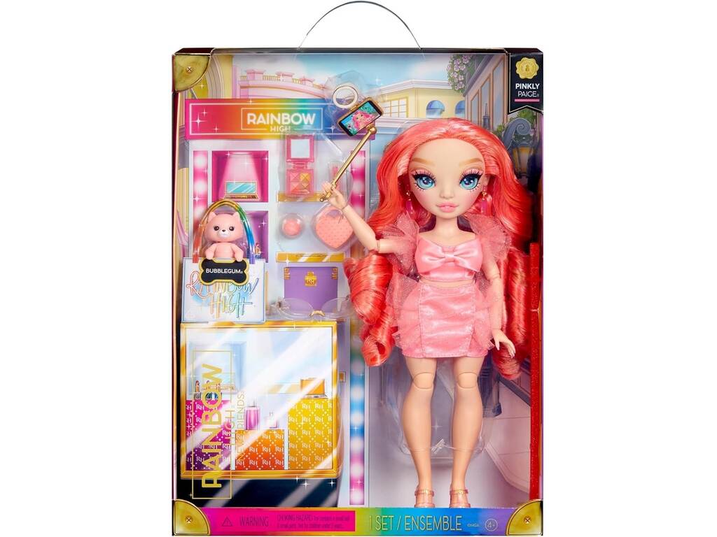 Rainbow High New Friends Bambola Pinkly Paige MGA 501923