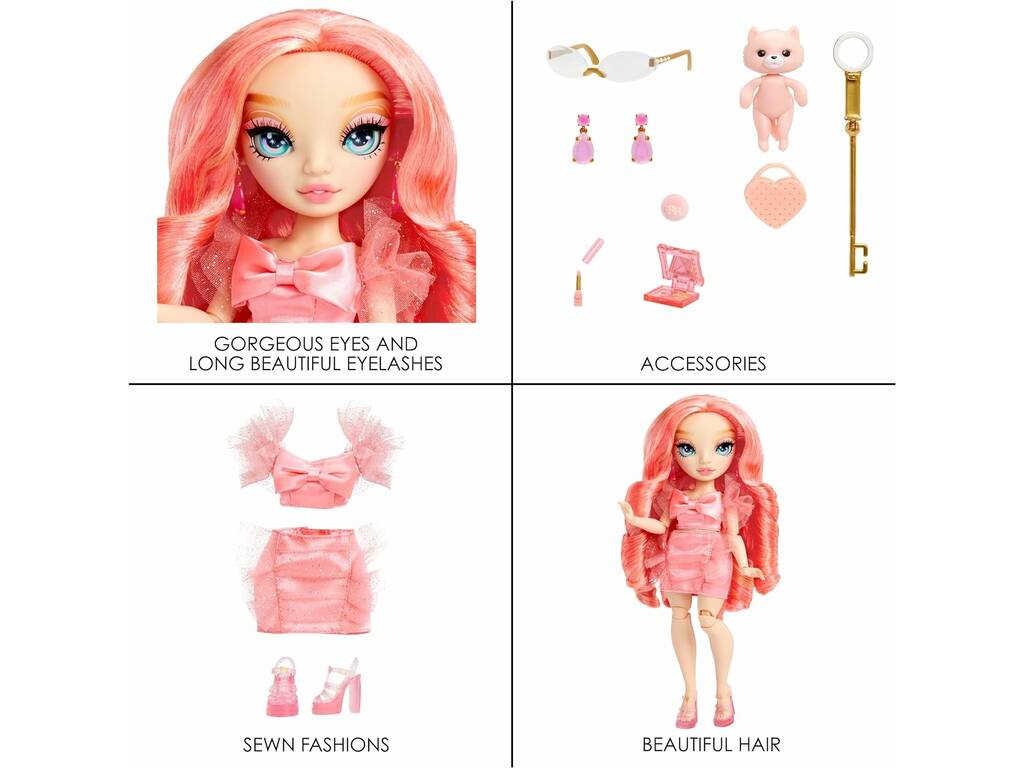 Rainbow High New Friends Bambola Pinkly Paige MGA 501923