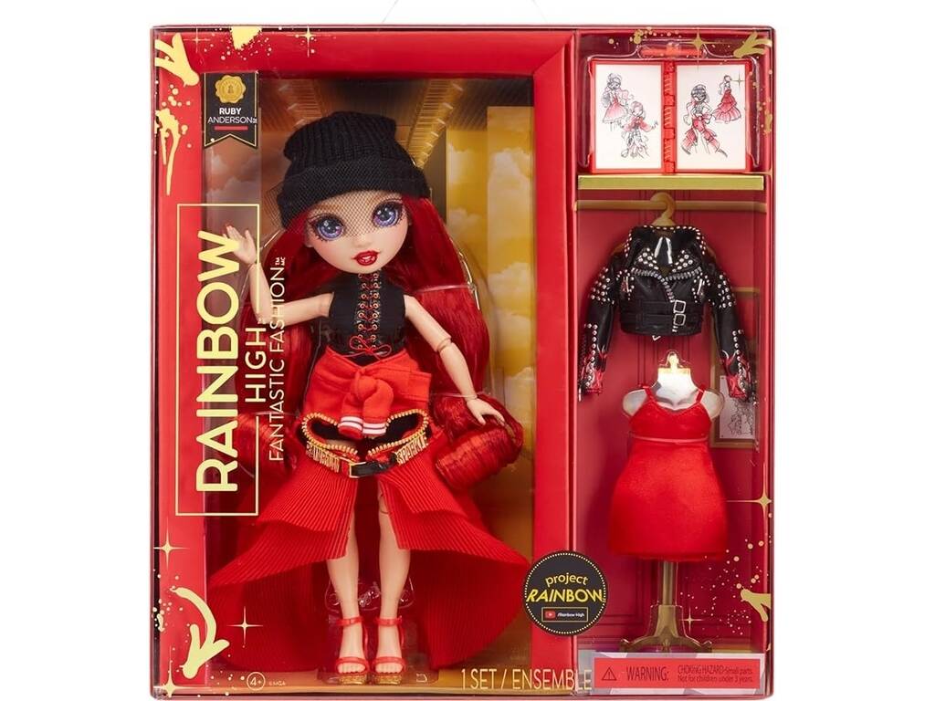 Bambola Rainbow High Fantastic Fashion Ruby MGA 587323