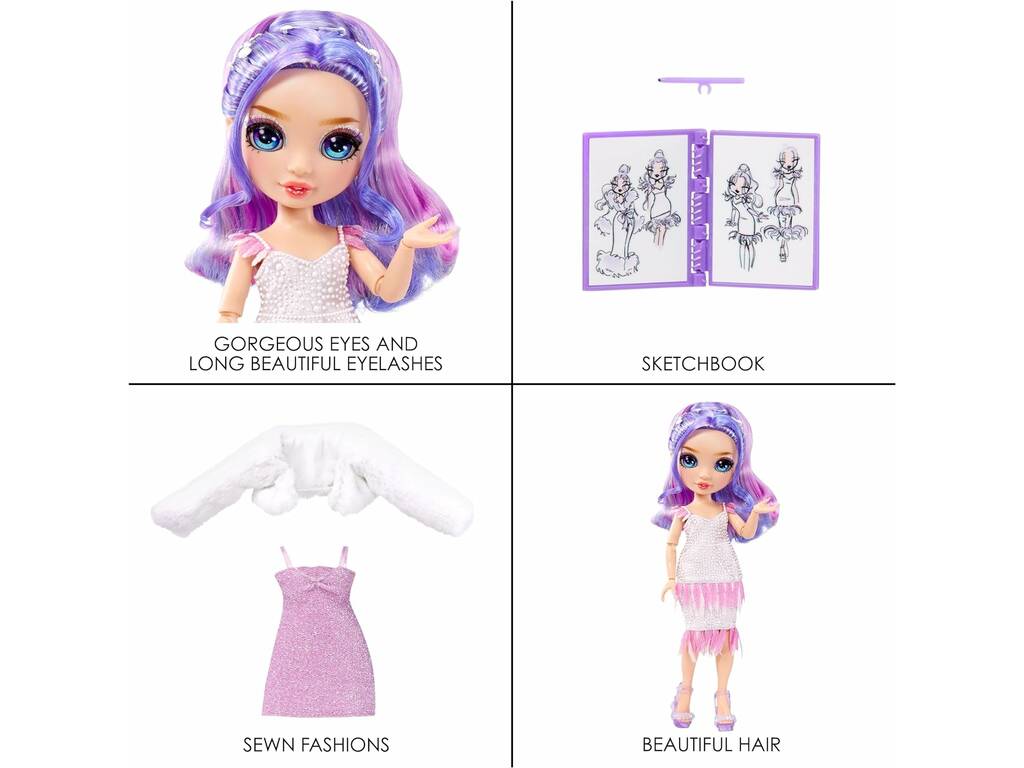 Rainbow High Fantastic Fashion Bambola Viola MGA 587385