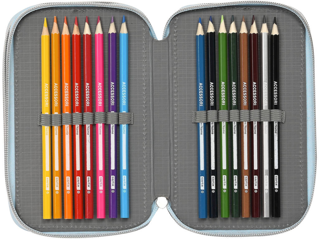 Trousse à crayons triple 36 pièces Frozen II Memories Safta 412273857