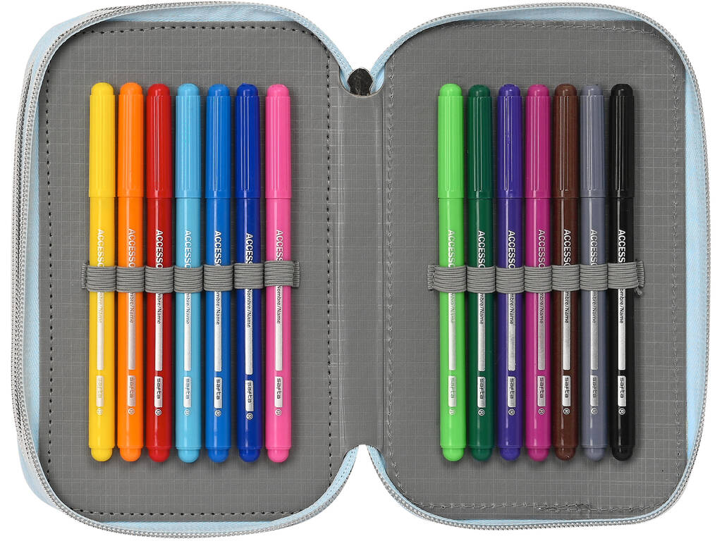 Trousse à crayons triple 36 pièces Frozen II Memories Safta 412273857
