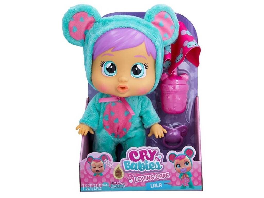 Poupée Lala Crying Babies Loving Care IMC Toys 907355