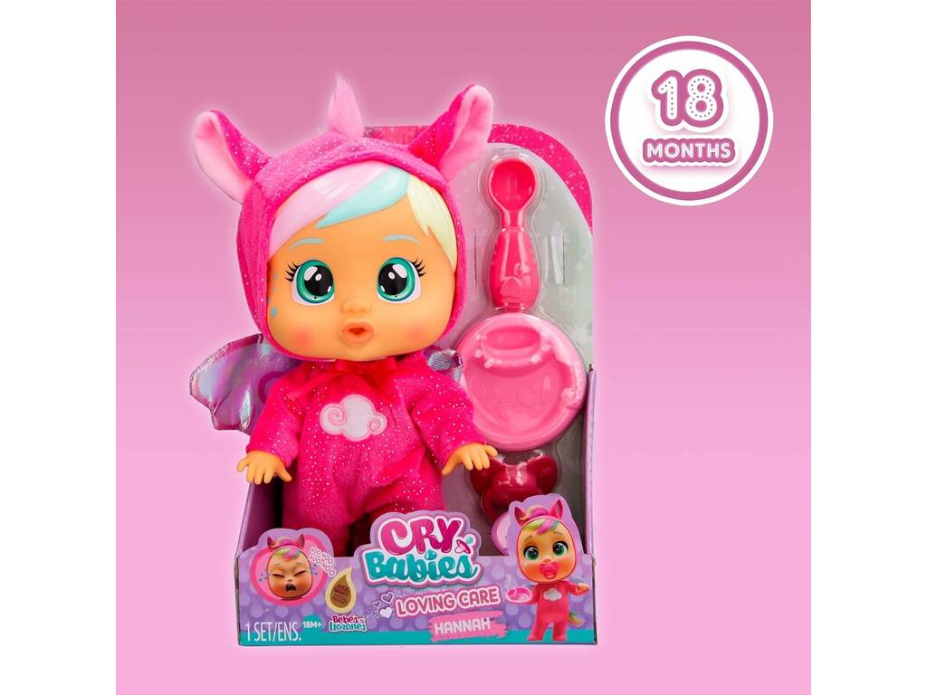 Crybabies Loving Care Hannah Bambola IMC Toys 909793