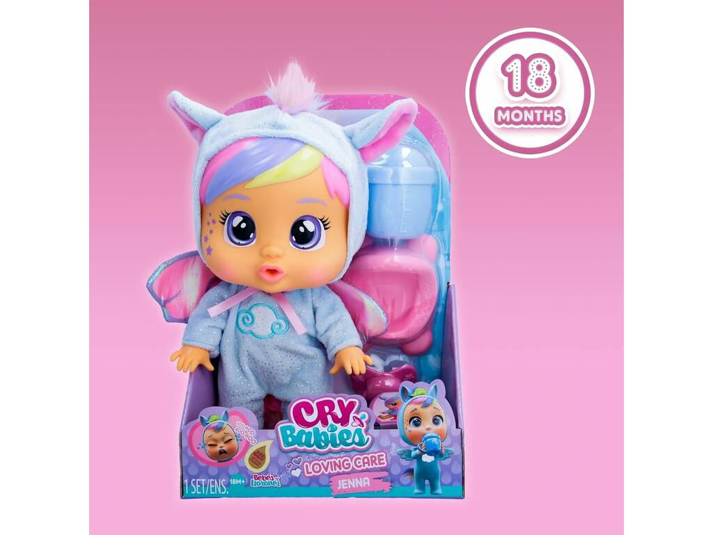 Crybabies Loving Care Bambola Jenna IMC Toys 909809