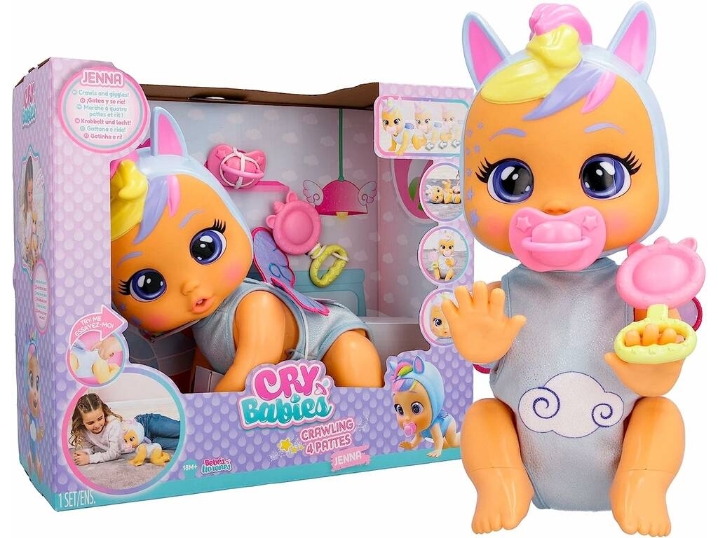 Bebés Chorões Jenna Rasteja IMC Toys 911345