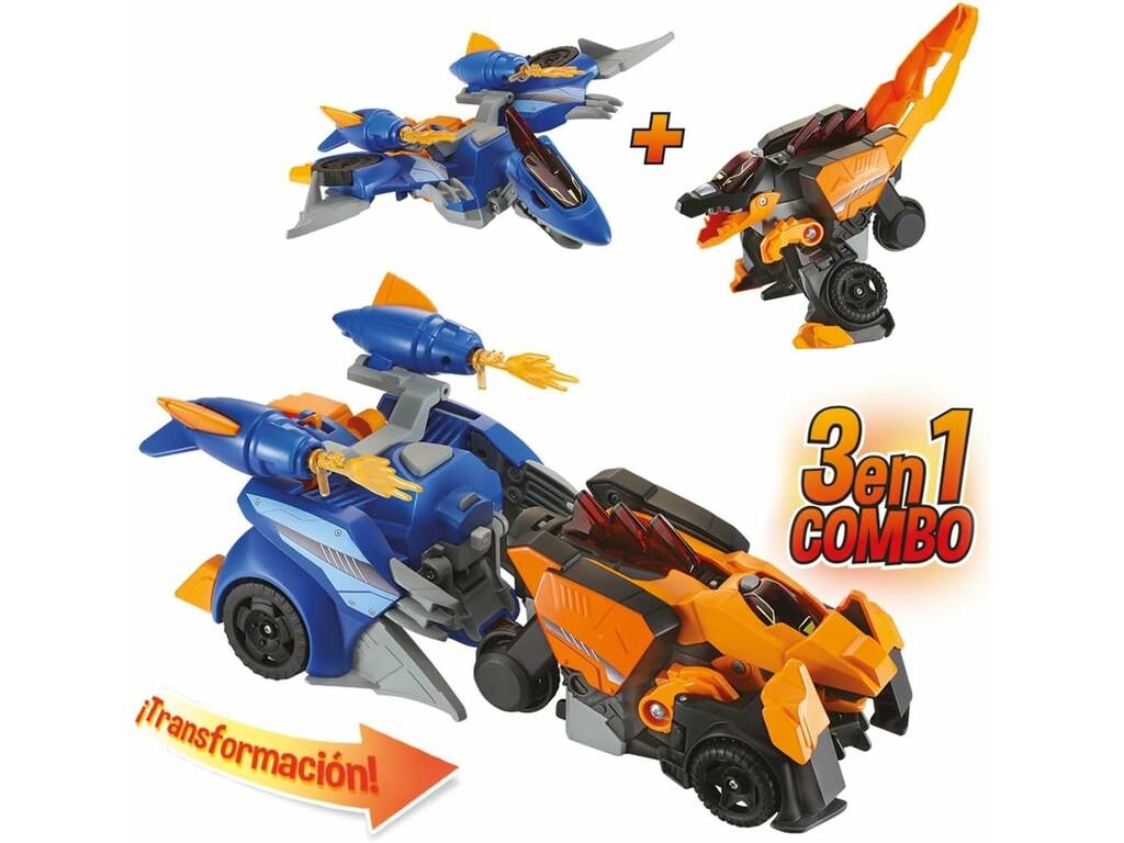 Switch & Go Dinos 3 In 1 Spinosaurus Pterodactyl Dinocar Vtech 80-549322