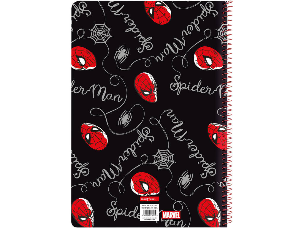 Carnet de notes Folio Couverture rigide 80 h. Spiderman Safta 512343066