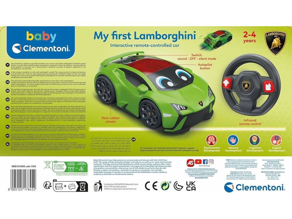 Ma première Lamborghini interactive Clementoni 17845