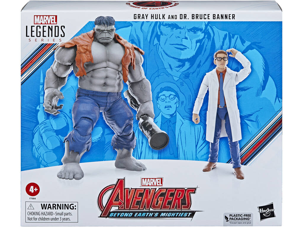 Marvel Legends Series Grey Hulk and Dr. Bruce Banner Pack Hasbro F7084