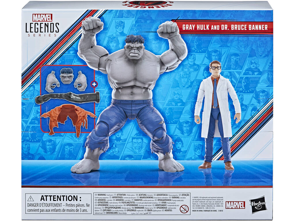 Marvel Legends Series Grey Hulk and Dr. Bruce Banner Pack Hasbro F7084