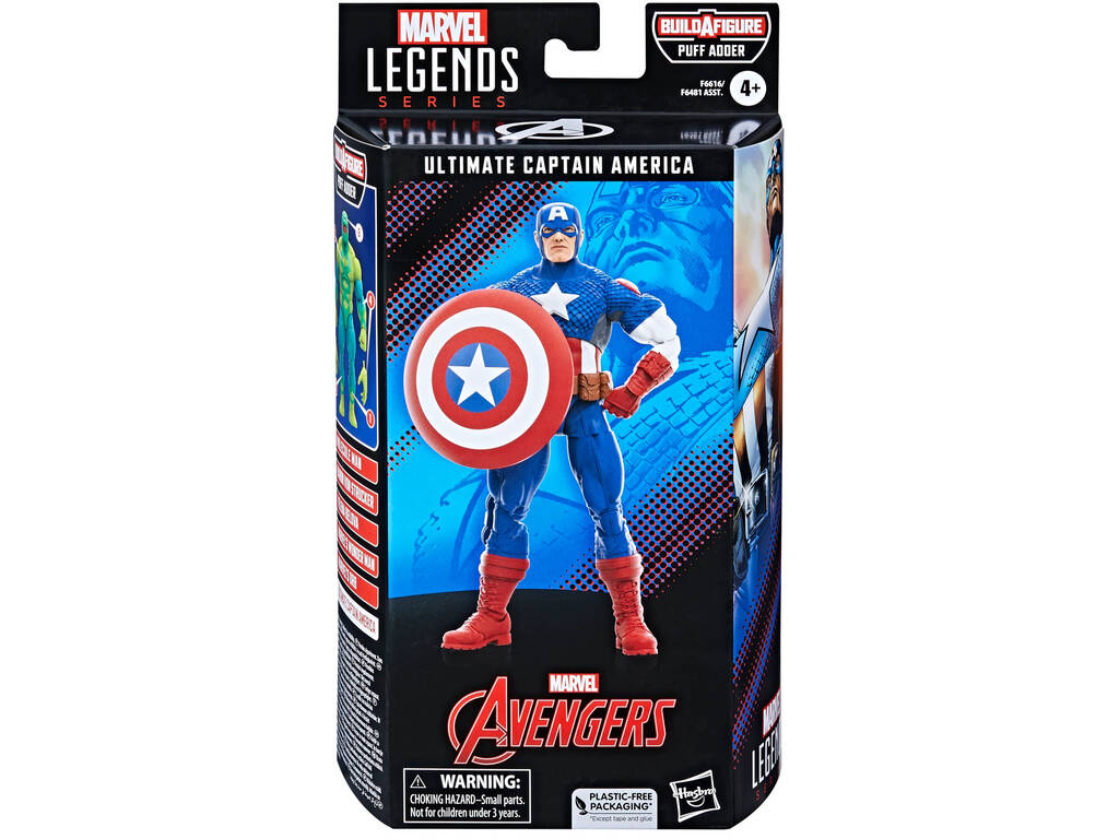 Marvel Legends Series Avengers Figura Ultimate Captain America Hasbro F6616