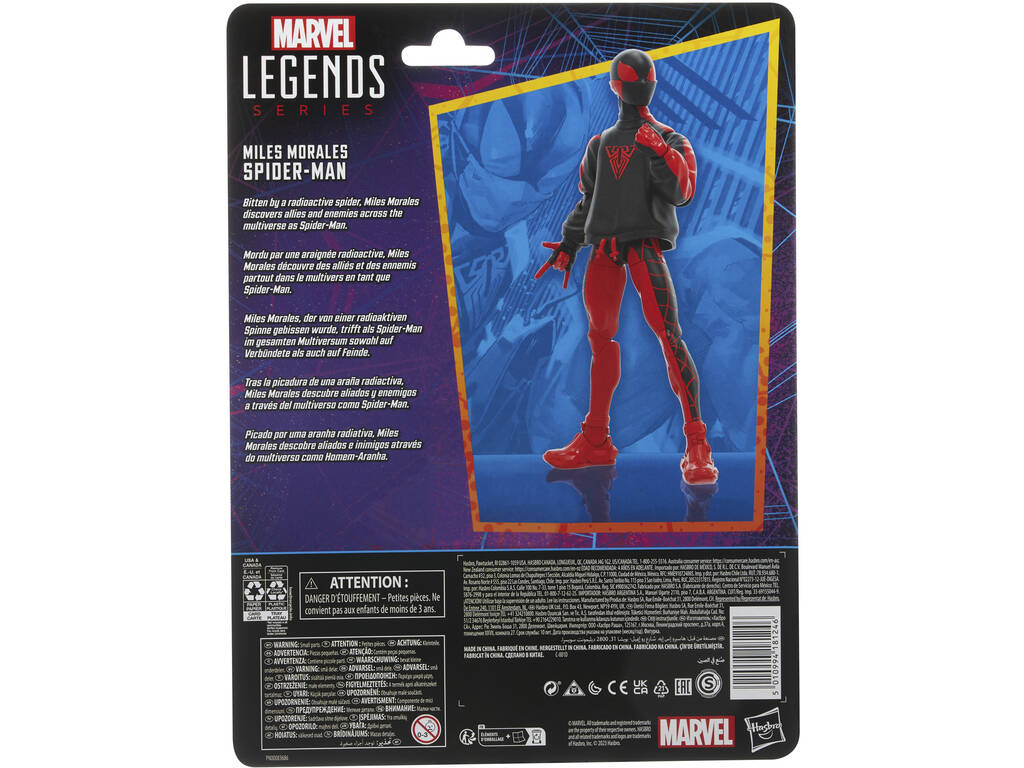 Marvel Legends Series Spider-Man Figure Spider-Man Miles Morales Hasbro F6571