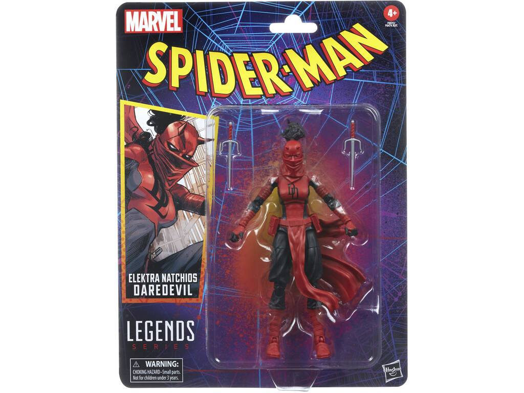 Marvel Legends Series Spider-Man Figure Daredevil Elektra Natchios Hasbro F6572