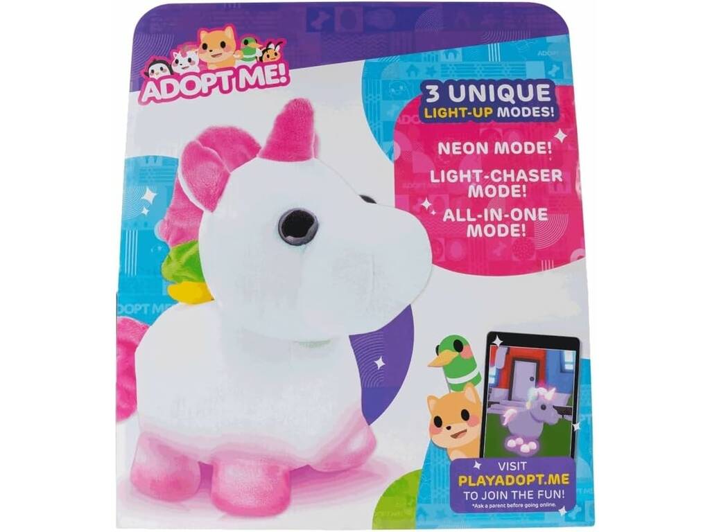Adopt Me Peluche Licorne de Neon Jazwares AME0011