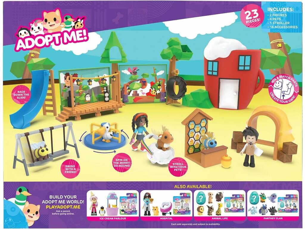 Adopt Me! Playset Coffee Shop & Playground Jazwares AME0019