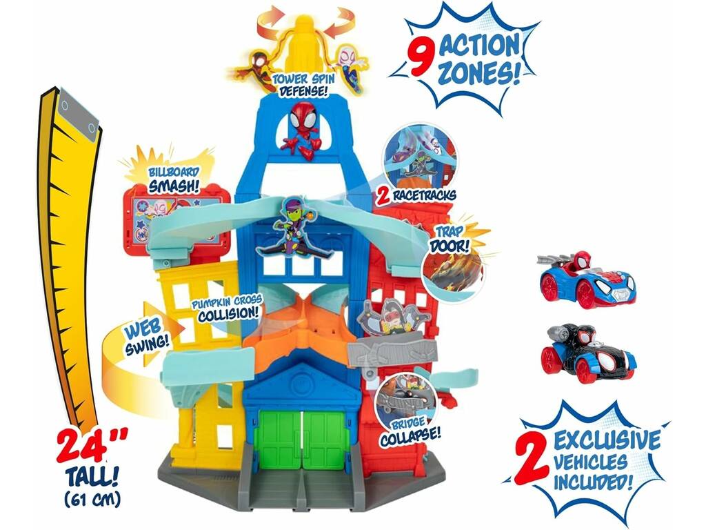 Spidey And His Amazing Friends City Track Set Amazing Metals Jazwares SNF0202