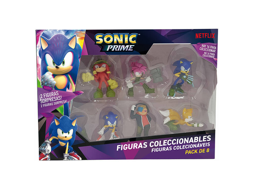 Sonic Prime Pack 8 figurines Bizak 64112004