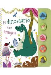 Erstes Tiergeräuschbuch „Der Dinosaurier macht Freunde“ Susaeta S3578002