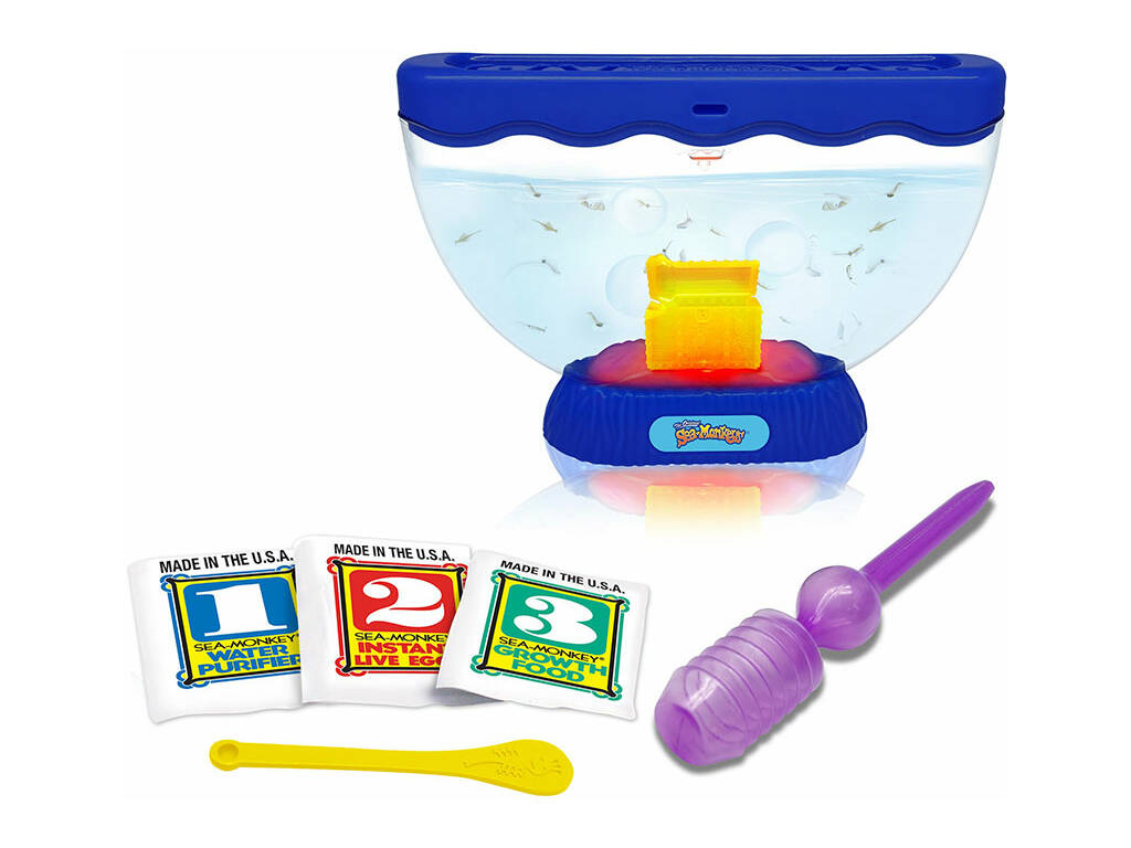 Coffre à trésor Sea Monkeys Ocean Zoo avec lumière Bizak 63072322
