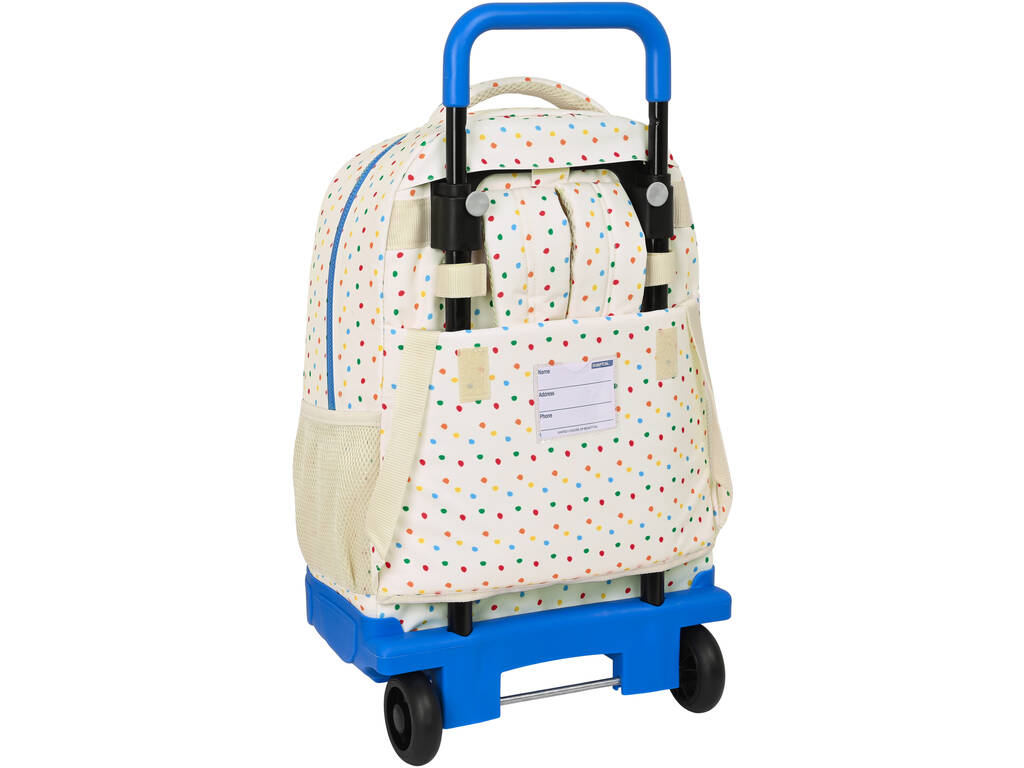 Safta Benetton Topitos Sac à dos à roulettes Compact amovible 6123551918
