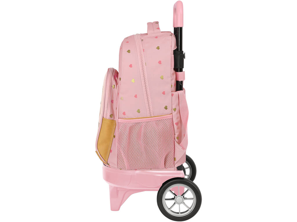 Zaino con ruote Compact Glowlab Hearts Safta 612317218