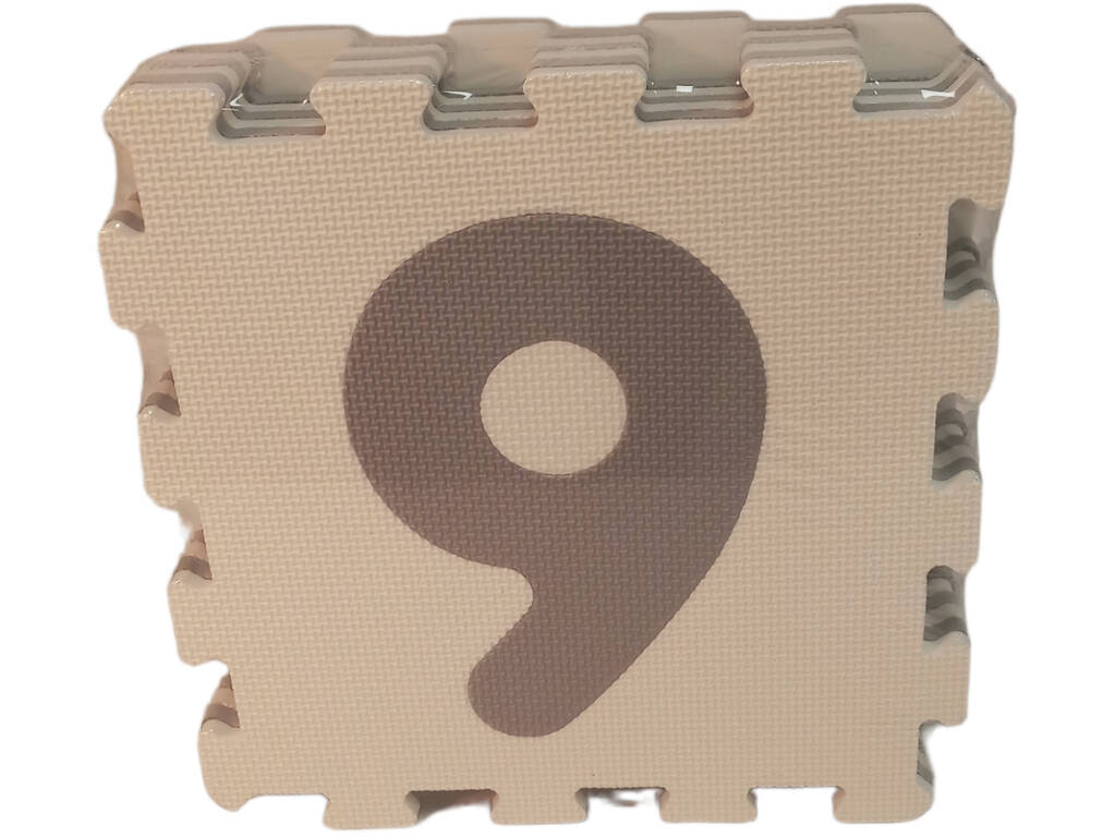 Puzzle Eva grigio Numeri da 1 a 9 per bebè 9 pezzi