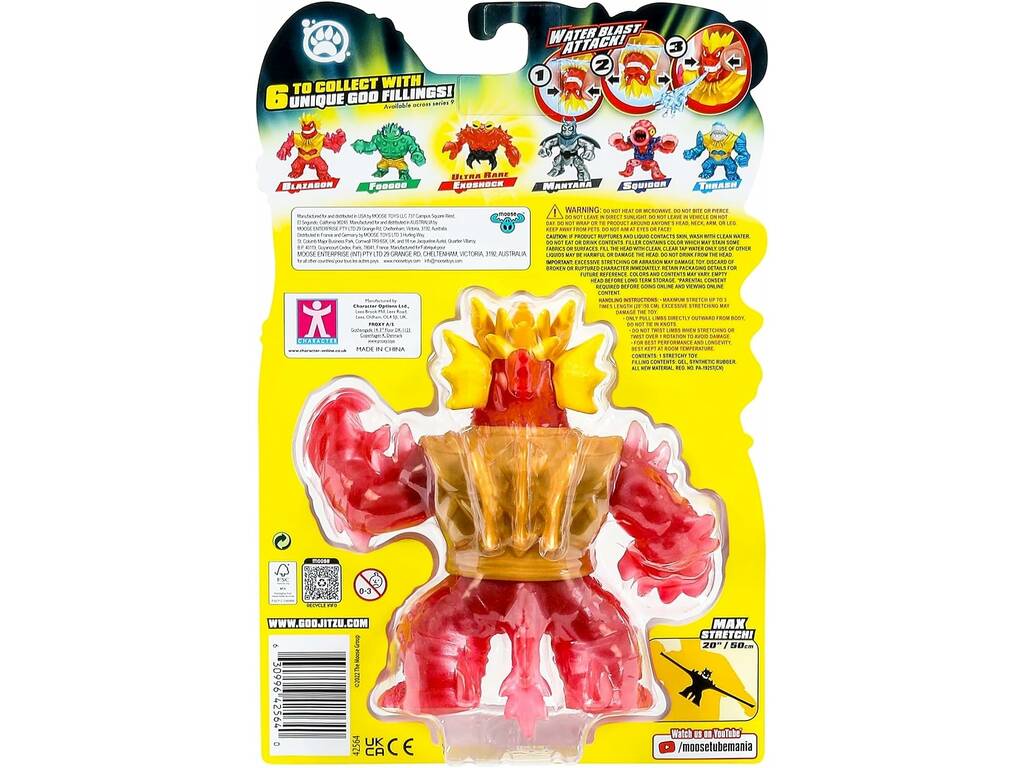Heroes Of Goo Jit Zu Deep Goo Sea Figura Blazagon Bandai CO42564