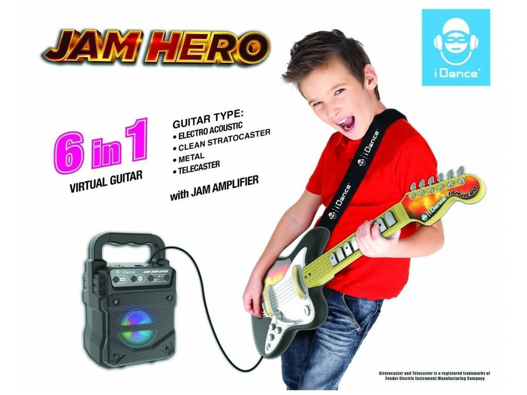 IDance Guitare électrique avec amplificateur Jam Hero Cefa Toys 352