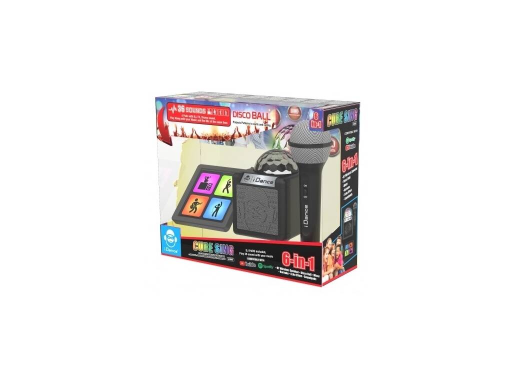 IDance Karaoke con amplificatore, Disco Ball 6 In 1 Cefa Toys 354