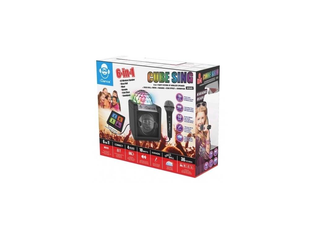 IDance Karaoke con amplificatore, Disco Ball 6 In 1 Cefa Toys 354