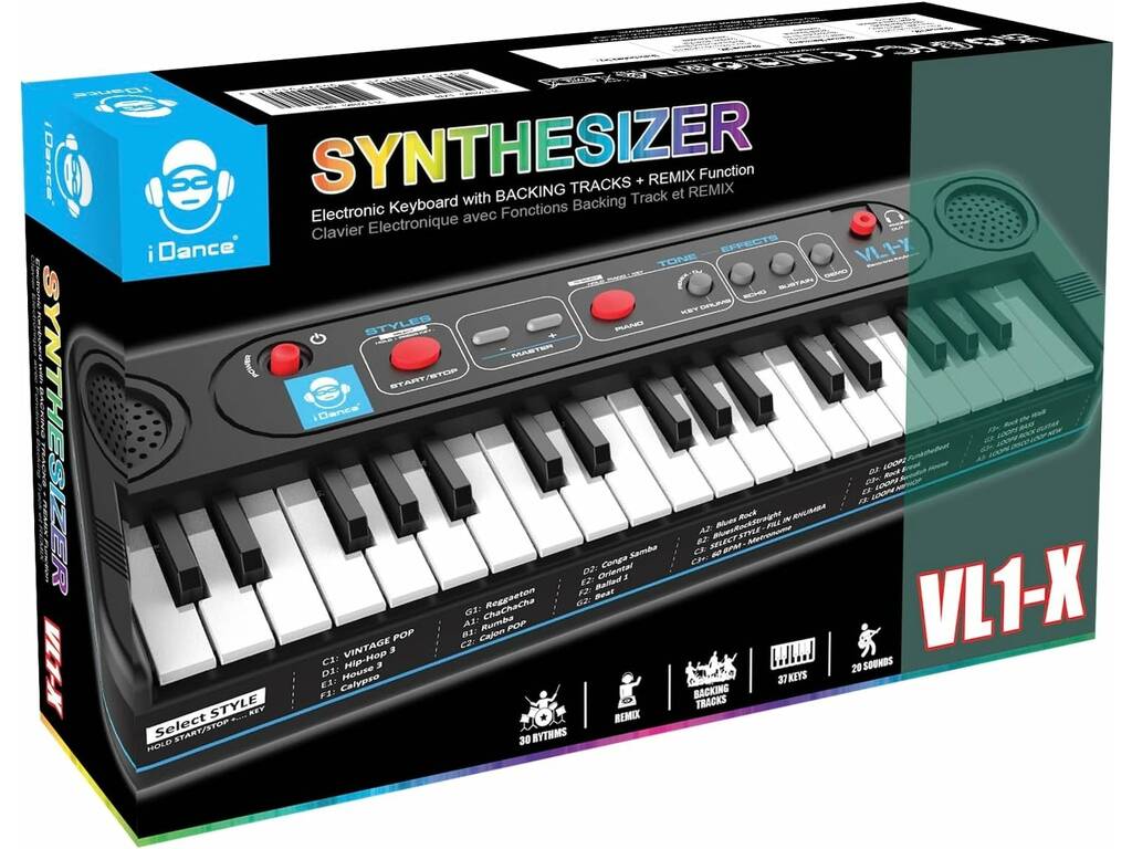 IDance Clavier électronique Synthétiseur 37 touches Cefa Toys 355