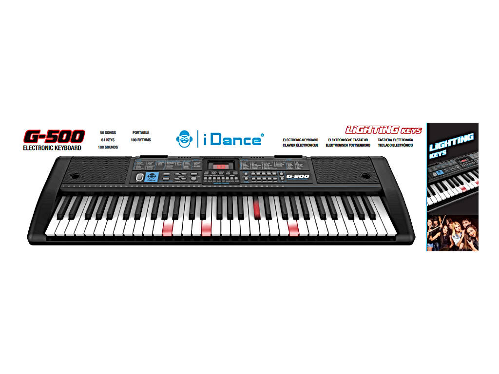IDance Clavier électronique lumineux multifonctionnel 61 touches Cefa Toys 356