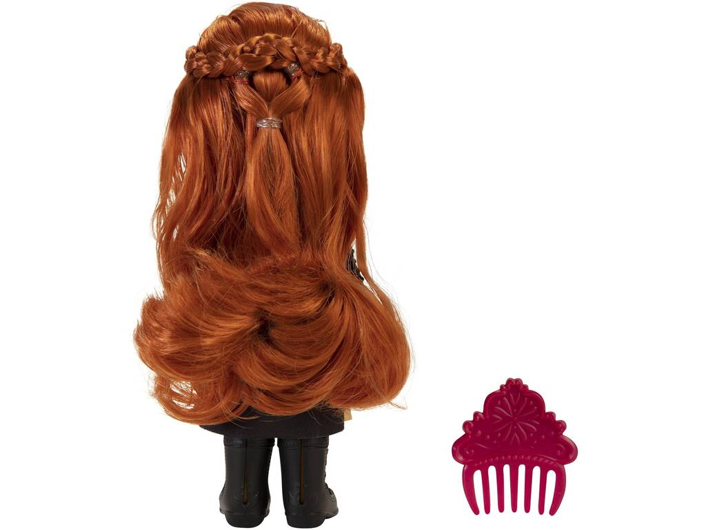 Disney Frozen Muñeca Pequeña Anna 15 cm. con Peine Jakks 21715