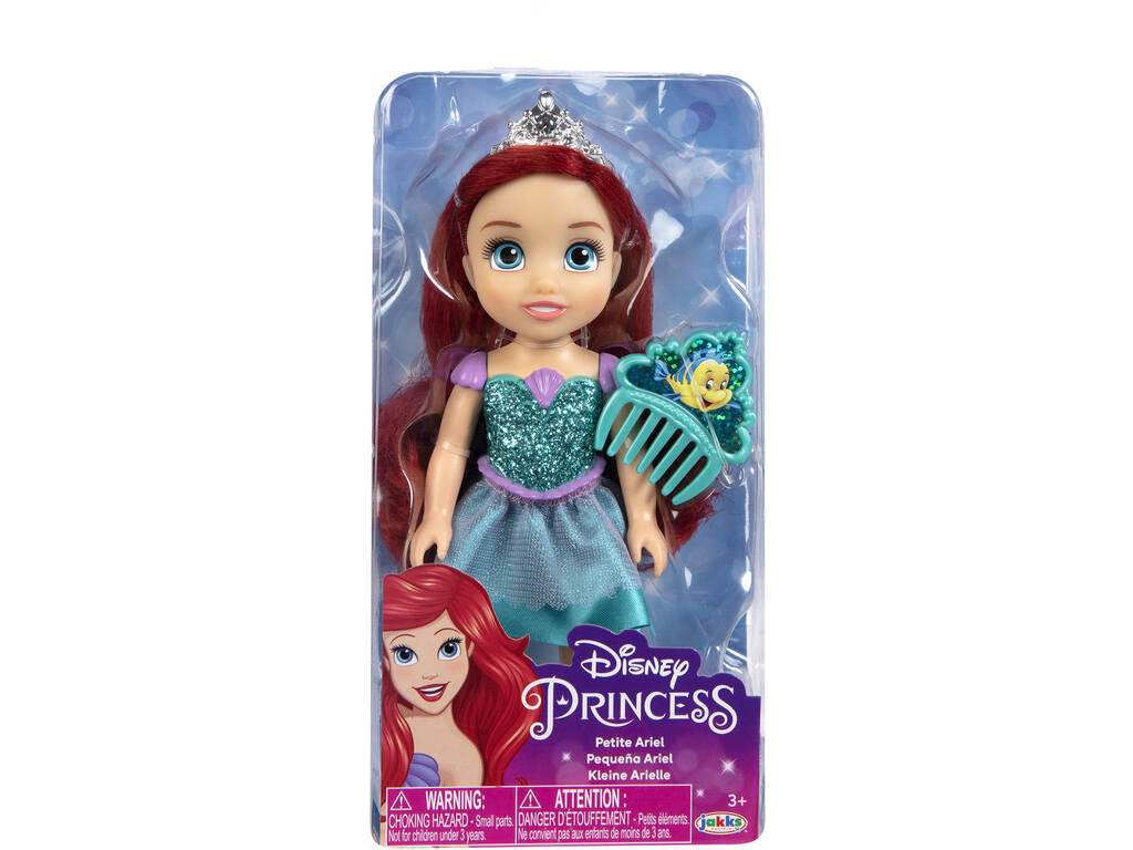 Principesse Disney Bambola 15 CM. con Pettine Jakks 218624