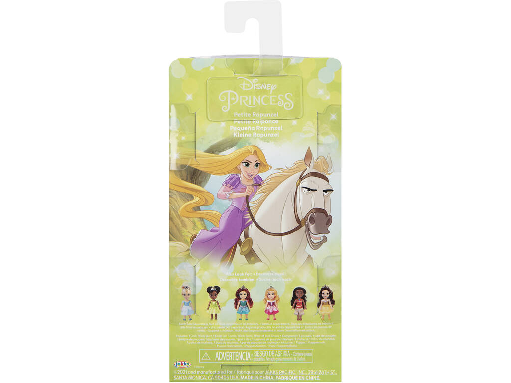 Principesse Disney Bambola 15 CM. con Pettine Jakks 218624