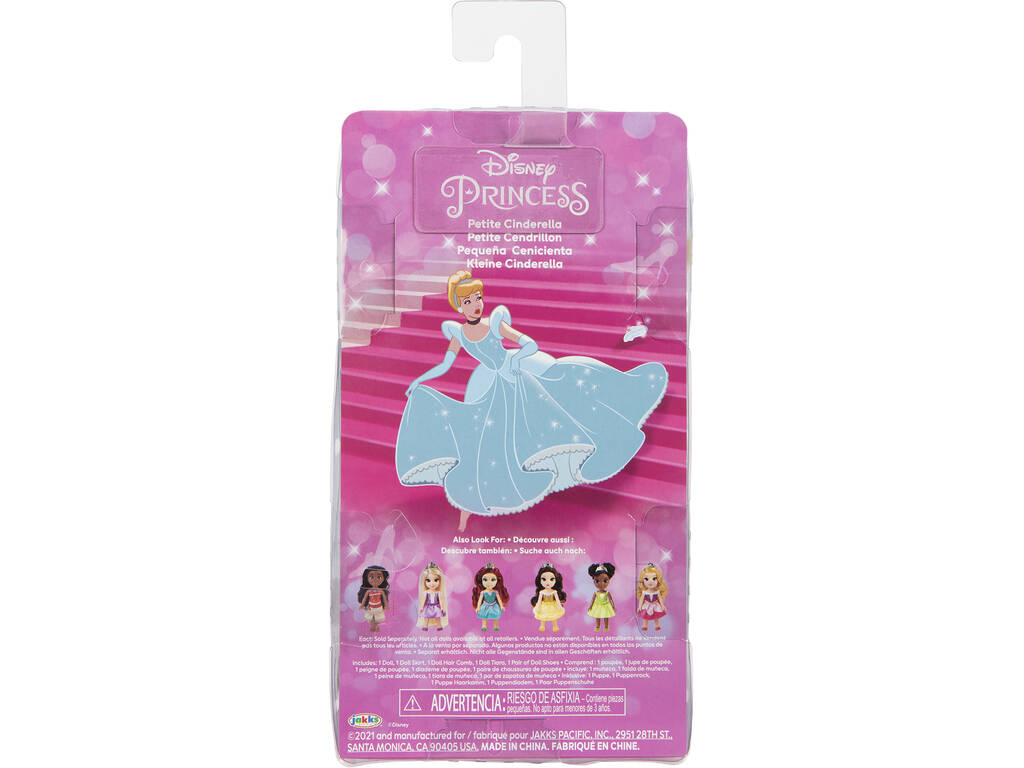Principesse Disney Bambola 15 CM. con Pettine Jakks 218624