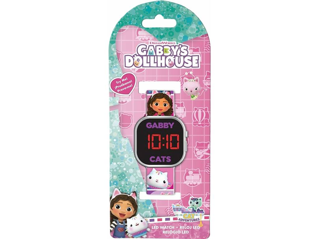 Orologio LED Gabby's Dollhouse Kids GAB4050