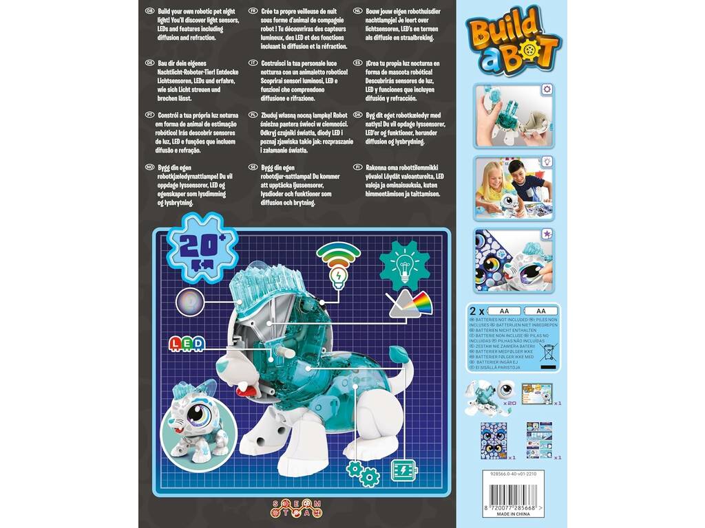 Build a Bot Light Snow Leopard Goliath 928566