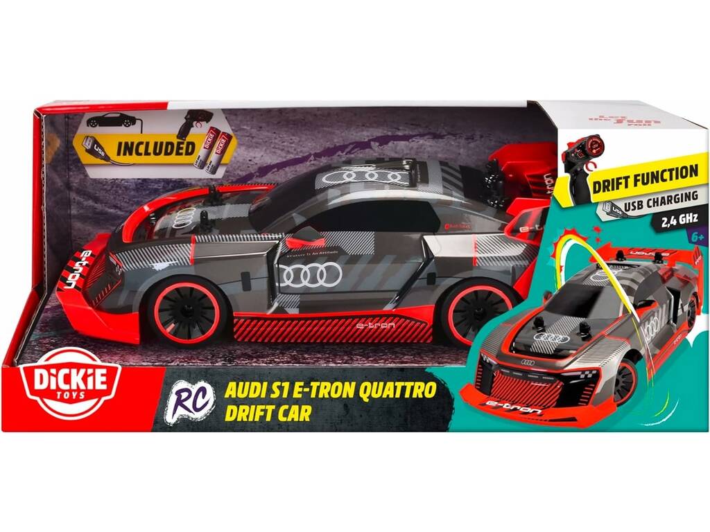 Auto radiocomandata Audi S1 E-Tron Quattro Drift 30 cm Simba 201106011
