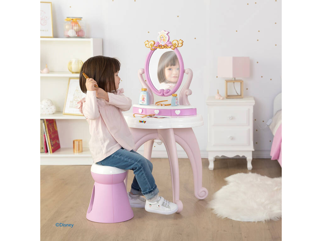 Table à langer 2 en 1 avec tabouret Disney Princesses Smoby 7600320250