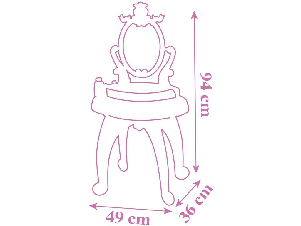 Table à langer 2 en 1 avec tabouret Disney Princesses Smoby 7600320250