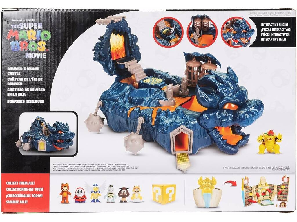 Super Mario Château Bowser Île Jakks 418044