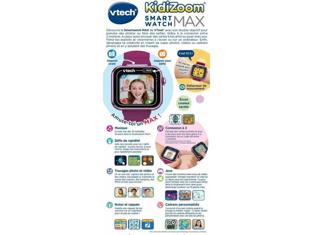Kidizoom Smart Watch Max Lampone Vtech 531617