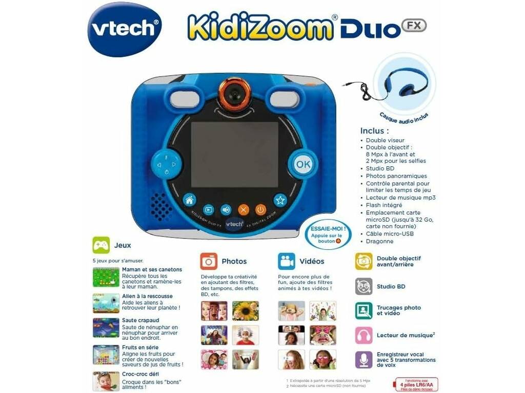 Kidizoom Duo FX 12 In 1 Blu Vtech 519922