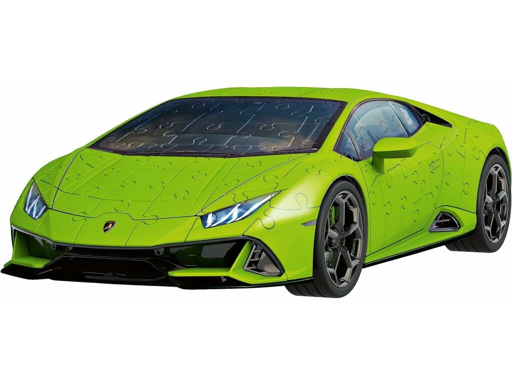 Puzzle 3D Lamborghini huracan evo verde Ravensburger 11559